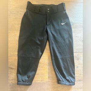 Women’s Nike black 3/4 length softball pants, size Small